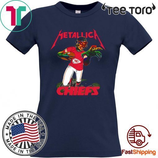 OFFCIAL MONSTER METALLICA KANSAS CITY CHIEFS T-SHIRT