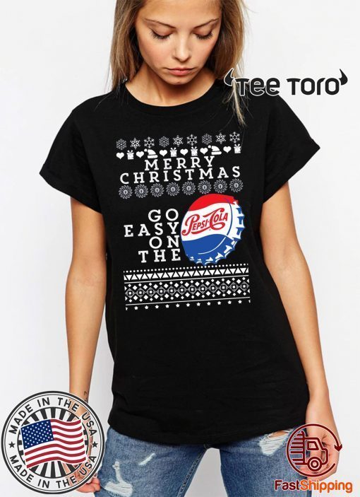 Merry Christmas Go Easy On The Pepsi Cola Ugly Christmas t-shirts