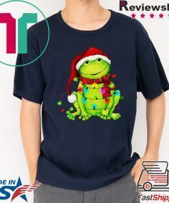 Merry and bright Frog Merry And Bright Christmas shirt