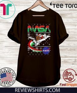 NASA Santa Rocket Ugly Christmas T-Shirts