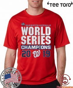 Nationals 2019 World Series Championship t-shirts
