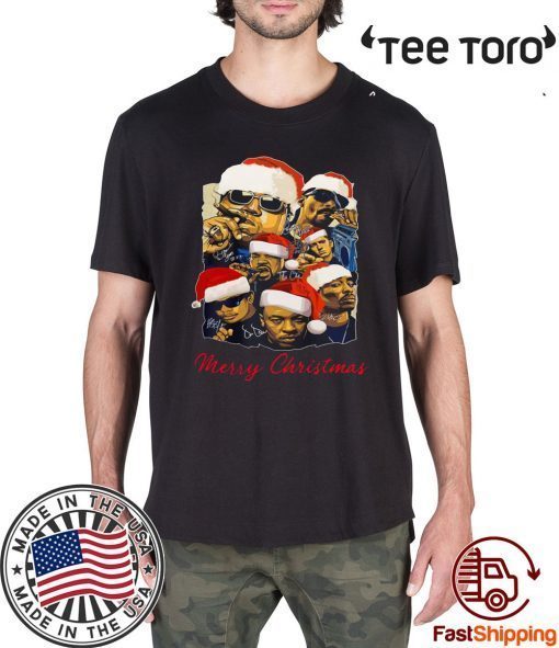 Notorious Big Snoop Dogg Ice Cube Eminem Tupac Santa Christmas Shirt - Classic Tee