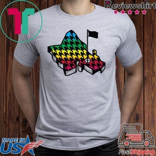 Oahu golf apparel OGA SHAVE ICE HOUNDSTOOTH Custom T-shirt