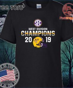 LSU Tigers 2019 SEC West Football Division Champions Classic T-Shirt