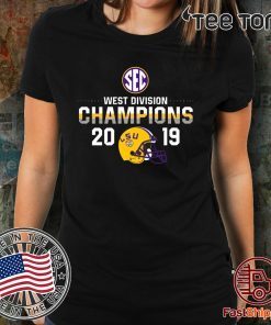 LSU Tigers 2019 SEC West Football Division Champions Classic T-Shirt