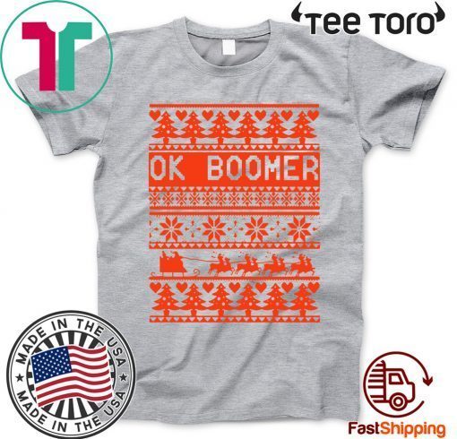 Ok Boomer Christmas t-shirts