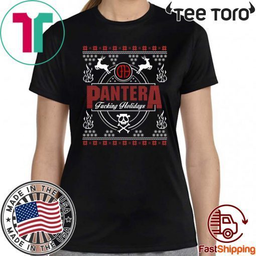 Pantera Fucking Holidays Christmas Shirt - Offcial Tee