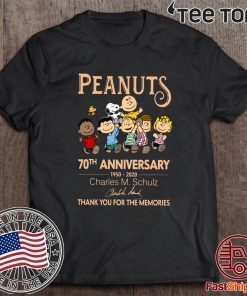 Peanuts 70th Anniversary 1950 2020 Shirts