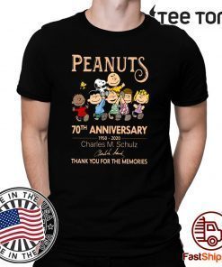 Peanuts 70th Anniversary 1950 2020 Shirts