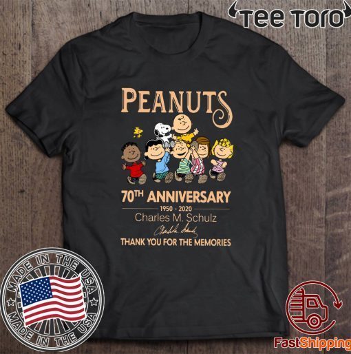 Peanuts 70th Anniversary 1950 2020 Shirts