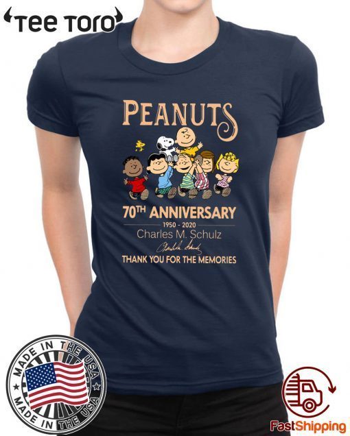 Peanuts 70th Anniversary 1950 2020 Shirts