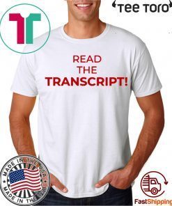 Read The Transcript Limited Edition T-Shirts