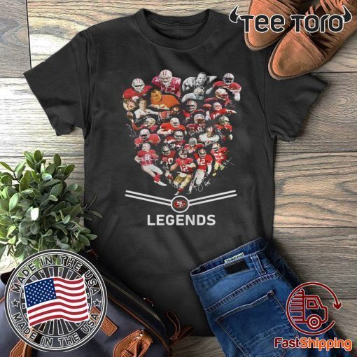 San Francisco 49ers Players Legends Signatures Shirt - Offcial Tee