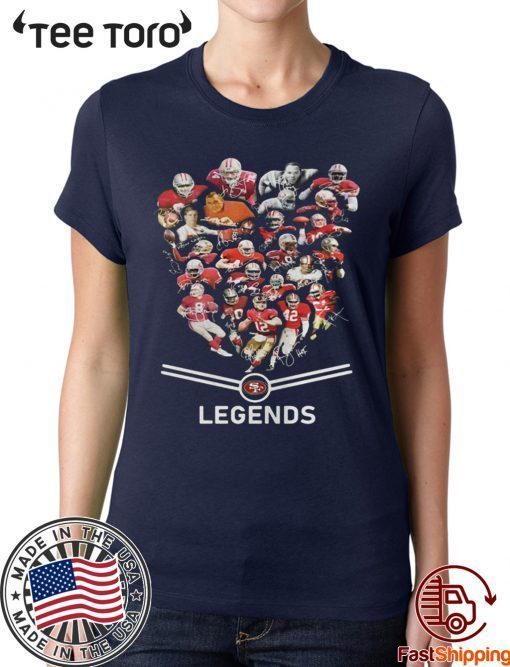 San Francisco 49ers Players Legends Signatures Shirt - Offcial Tee