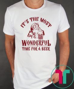 Santa Claus It’s The Most Wonderful Time For A Beer Shirt