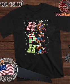 Santa Goofy Ho Ho Ho Christmas Tee Shirt