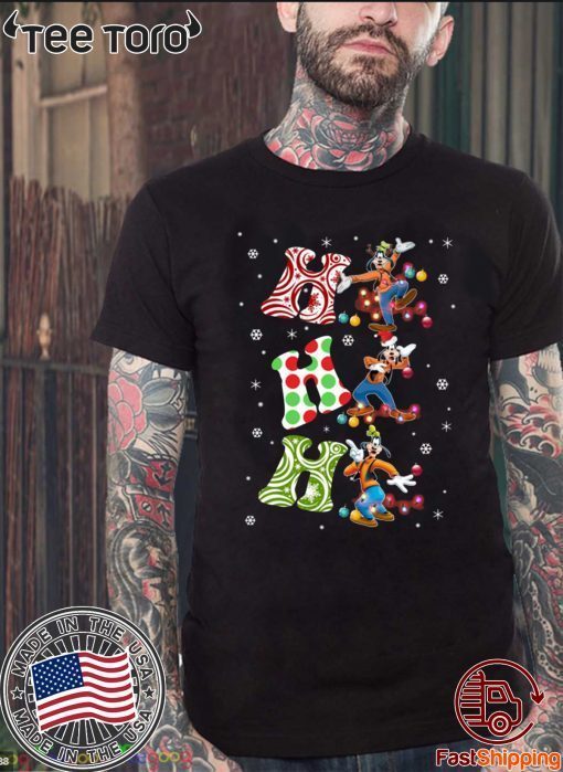 Santa Goofy Ho Ho Ho Christmas Tee Shirt