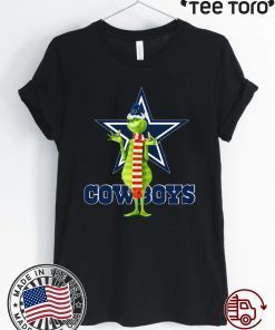 Santa Grinch Dallas Cowboys Christmas Classic T-Shirt
