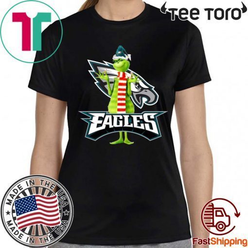 Santa Grinch Philadelphia Eagles Christmas Tee Shirt