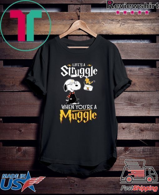 Snoopy Woodstock Harry Potter Life’s A Struggle When You’re A Muggle Shirt