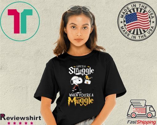 Snoopy Woodstock Harry Potter Life’s A Struggle When You’re A Muggle Shirt