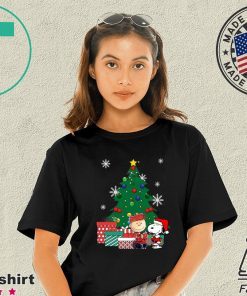 Snoopy and Charlie Brown Christmas Tree Tee Shirt
