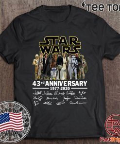 Star Wars 43rd anniversary 1977-2020 signatures Unisex T-Shirt