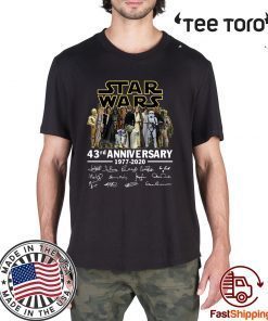 Star Wars 43rd anniversary 1977-2020 signatures Unisex T-Shirt
