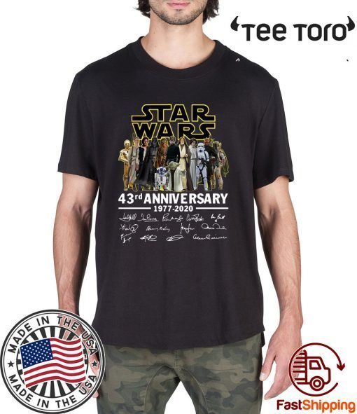 Star Wars 43rd anniversary 1977-2020 signatures Unisex T-Shirt