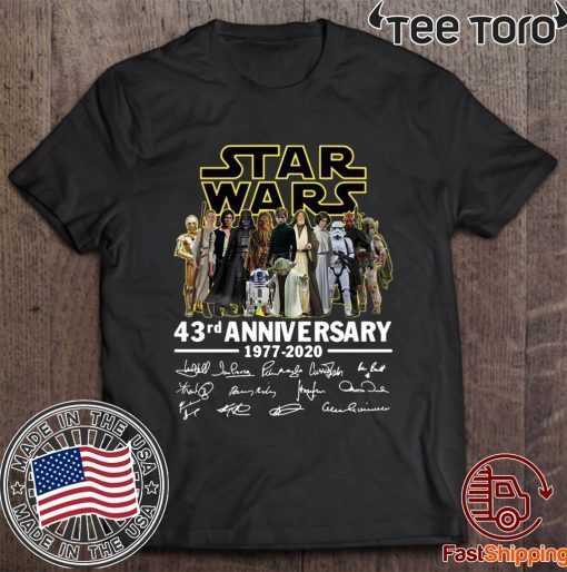 Star Wars 43rd anniversary 1977-2020 signatures Unisex T-Shirt