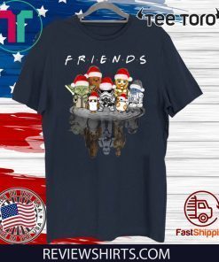 Original Star Wars Characters Water Reflection Friends Christmas T-Shirt