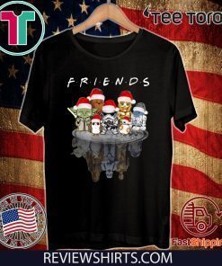 Original Star Wars Characters Water Reflection Friends Christmas T-Shirt