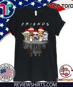 Original Star Wars Characters Water Reflection Friends Christmas T-Shirt