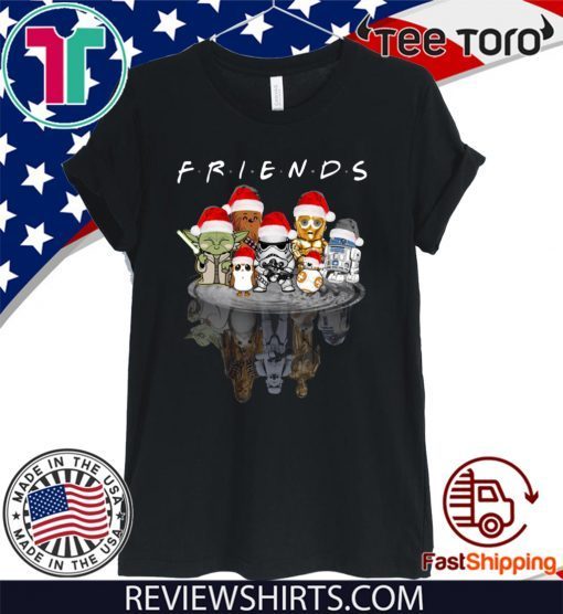 Original Star Wars Characters Water Reflection Friends Christmas T-Shirt