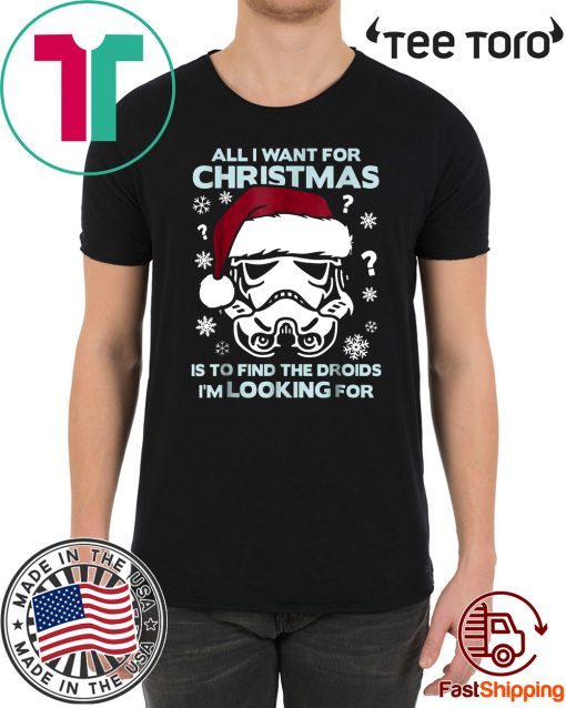 Star Wars Storm Trooper Droid Looking Christmas 2020 T-Shirt