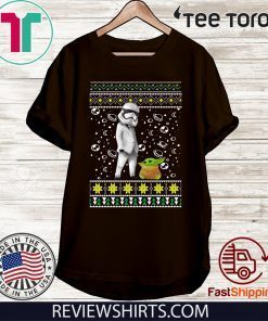 Star Wars Stormtrooper And Baby Yoda Ugly Christmas Shirt T-Shirt