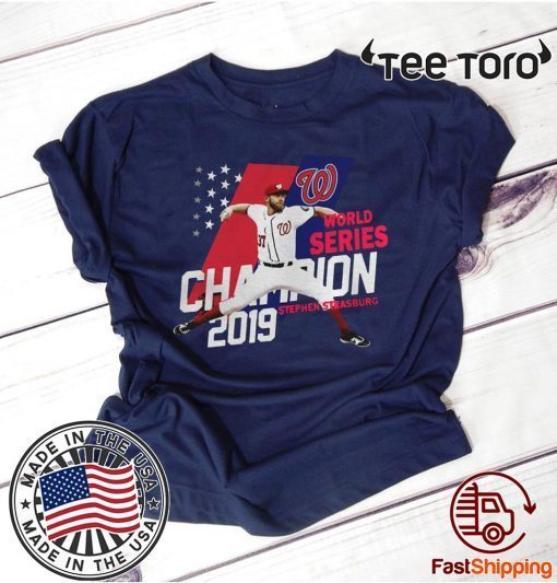 Stephen Strasburg Washington Nationals world series champions 2019 American Flag Tee Shirt