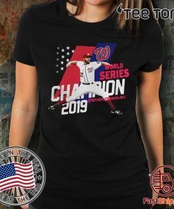 Stephen Strasburg Washington Nationals world series champions 2019 American Flag Tee Shirt