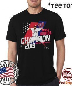 Stephen Strasburg Washington Nationals world series champions 2019 American Flag Tee Shirt