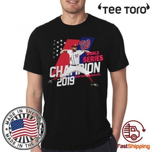 Stephen Strasburg Washington Nationals world series champions 2019 American Flag Tee Shirt