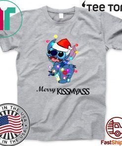 Stitch Merry Kiss my ass Shirt T-Shirt