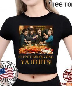 Supernatural Happy Thanksgiving Ya Idjits Shirt - Offcial Tee