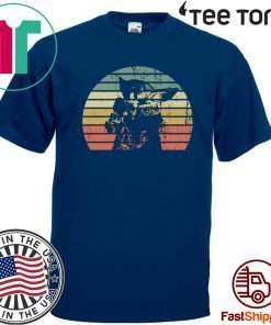 The mandalorian Vintage Retro Sunset Baby Yoda Meme T-Shirt