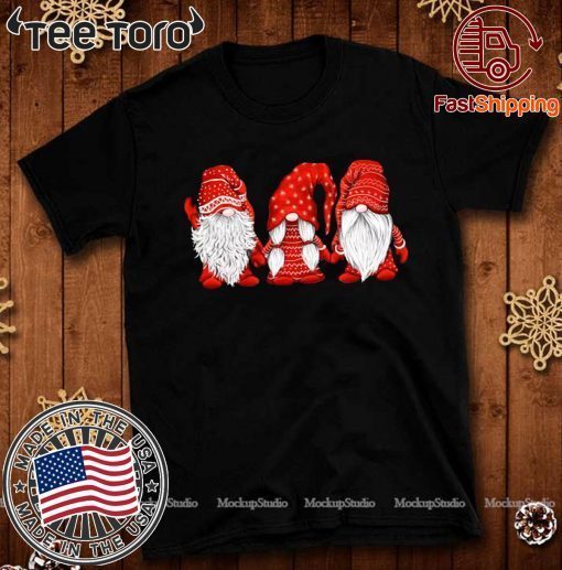 Three Gnomes in red Christmas For 2019 T-Shirt