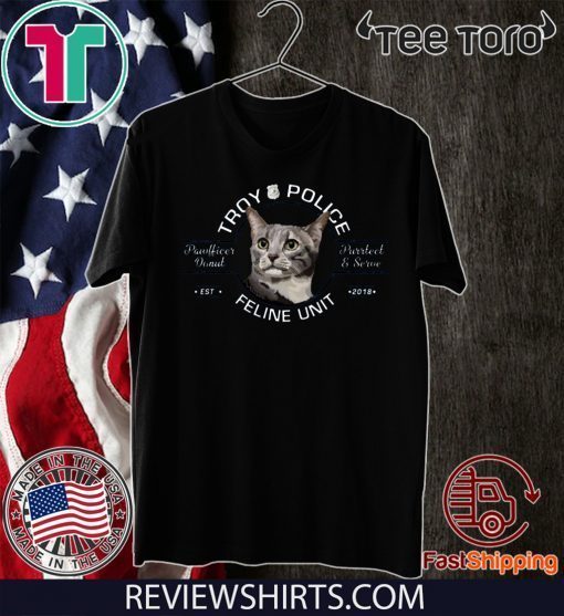 Troy Police Feline Unit For T-Shirt