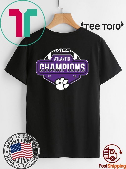 Clemson Tigers 2019 ACC Atlantic Football Division Champions Limited Edition T-Shirt