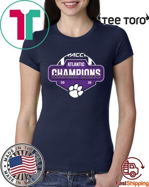 Clemson Tigers 2019 ACC Atlantic Football Division Champions Limited Edition T-Shirt