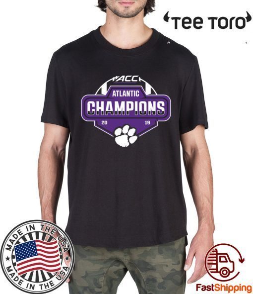 Clemson Tigers 2019 ACC Atlantic Football Division Champions Limited Edition T-Shirt