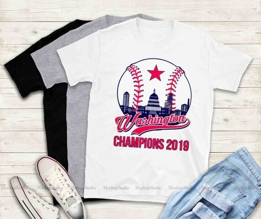 Washington Nationals Vintage Champions 2019 Classic T-Shirt