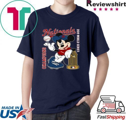 Washington Nationals 2019 World Series Champions Mickey Mouse Shirt